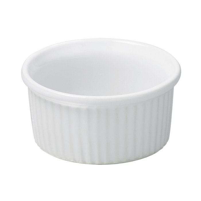 White Porcelain Round Ramekin Set of 12