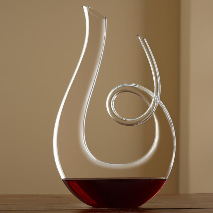 Hand-Blown Lead-Free Crystal Treble Wine Decanter
