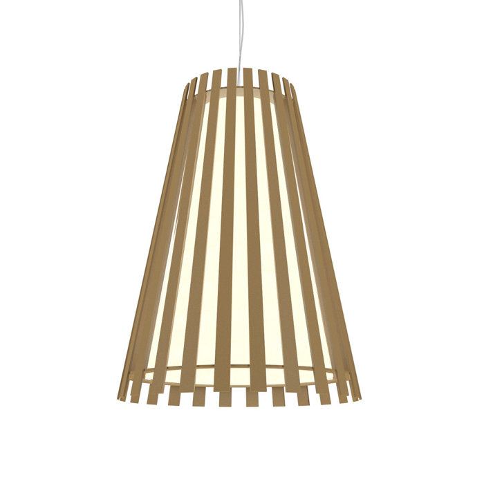 American Walnut Contemporary Mini Pendant Light