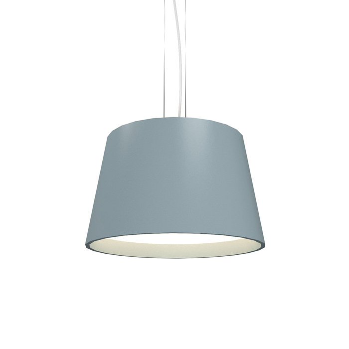 Blonde Freijo LED Drum Pendant with White Acrylic Diffuser