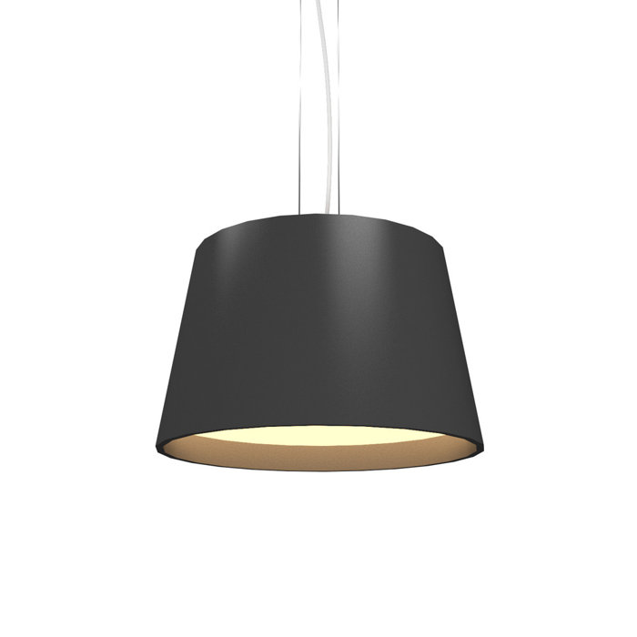 Blonde Freijo LED Drum Pendant with White Acrylic Diffuser