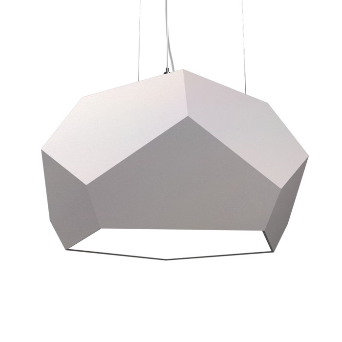 Blonde Freijo Geometric LED Pendant Light