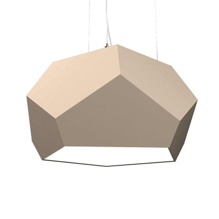 Blonde Freijo Geometric LED Pendant Light