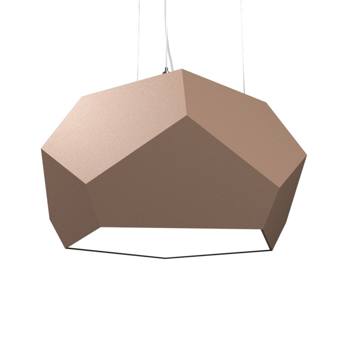 Blonde Freijo Geometric LED Pendant Light