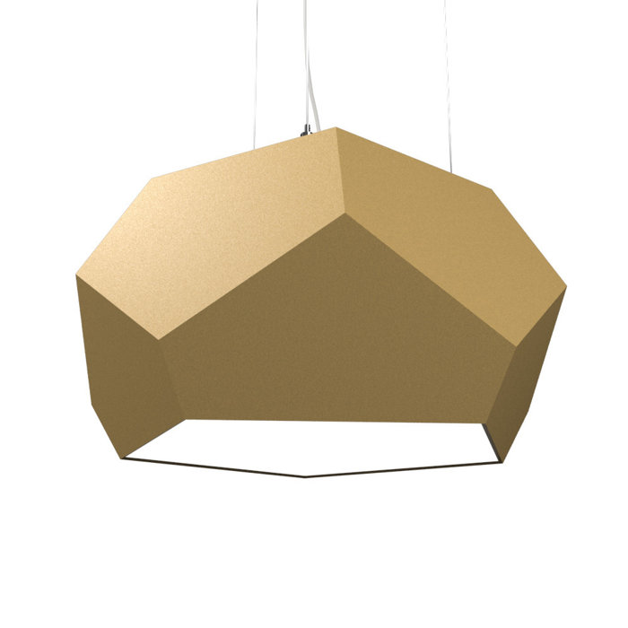 Blonde Freijo Geometric LED Pendant Light
