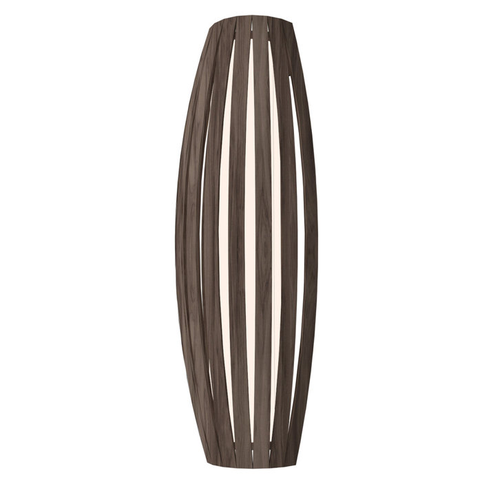 American Walnut Barrel-Shaped Modern Wall Sconce