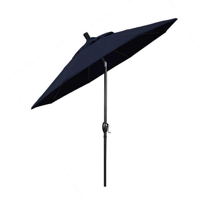 Navy Blue Pacifica Octagonal Outdoor Umbrella with Metal Pole