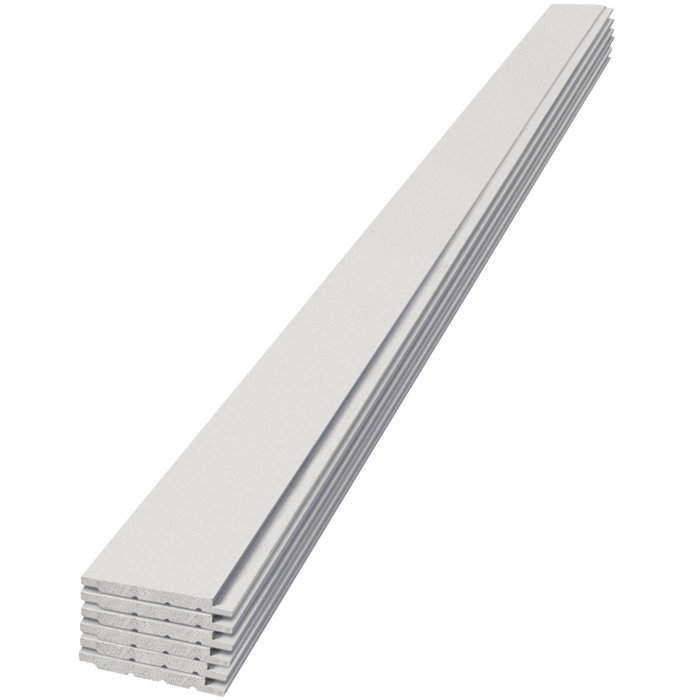 6-Foot Primed White Radiata Pine Shiplap Boards