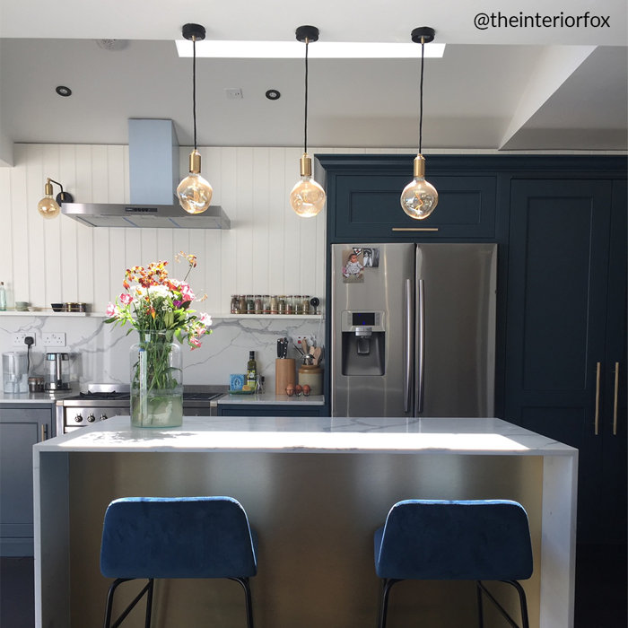 Brass and Aluminum Adjustable Single Pendant Light