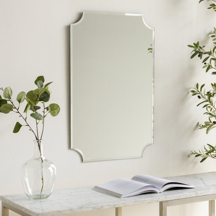 Crystalline Beveled Glass 24"x36" Frameless Rectangular Mirror