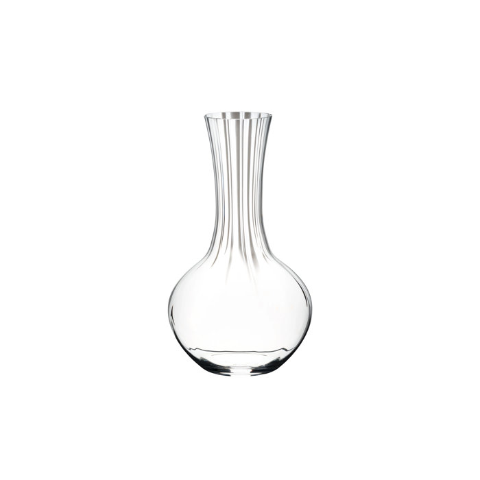 Elegant Crystal Glass Wine Decanter, 10-inch
