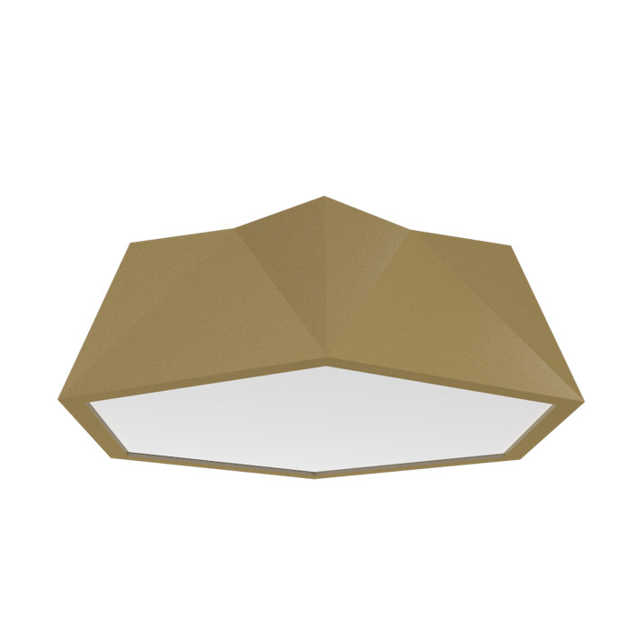 American Walnut LED Flush Mount Ceiling Light