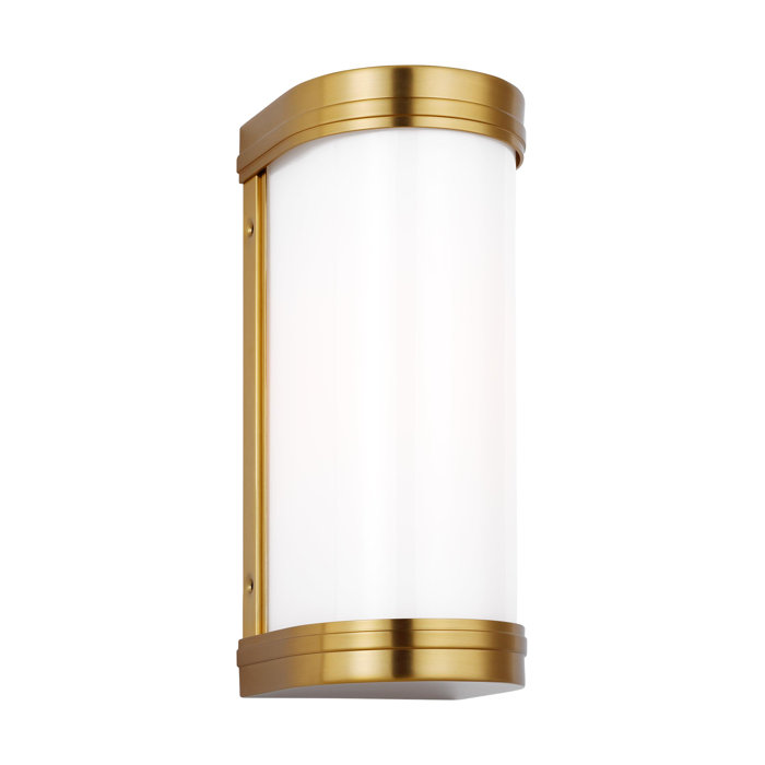Burnished Brass 12" Dimmable Bath Sconce