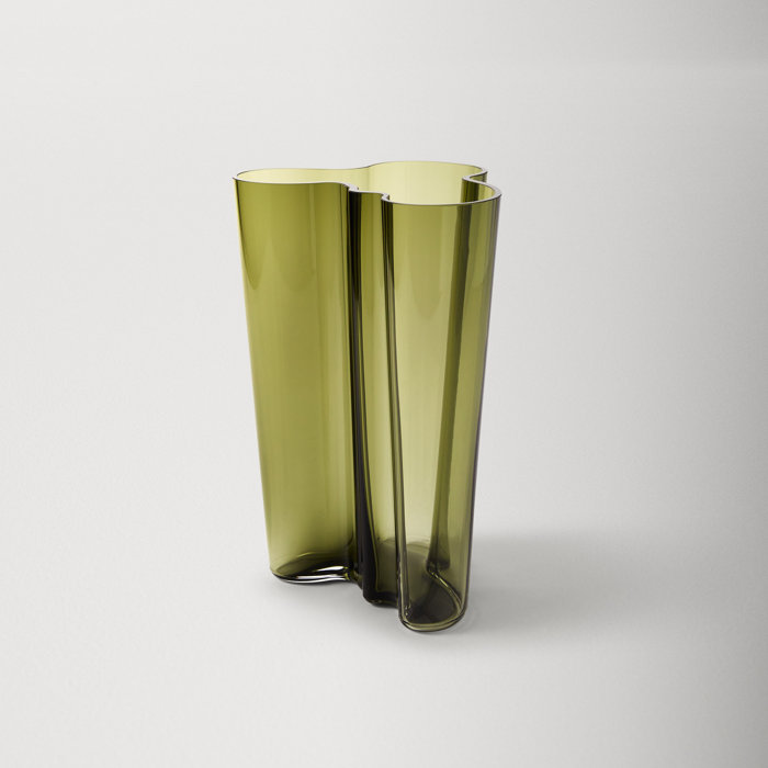 Savoy Scandinavian Lake-Inspired Glass Table Vase