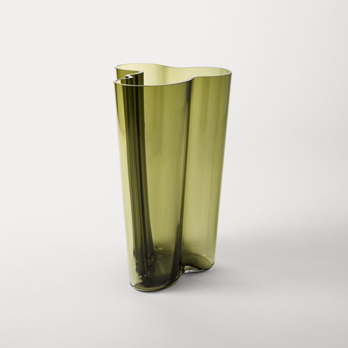 Savoy Scandinavian Lake-Inspired Glass Table Vase