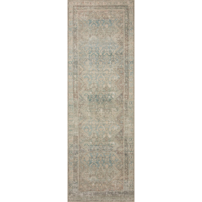 Aubrey Jade & Natural Traditional 5' x 7' Area Rug
