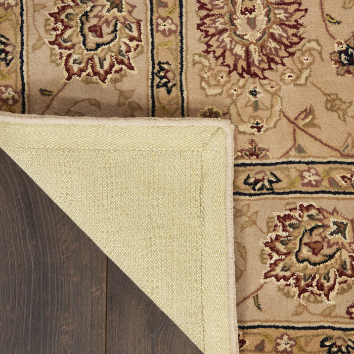 Ivory Elegance Handmade Wool & Silk Tufted Rectangular Rug
