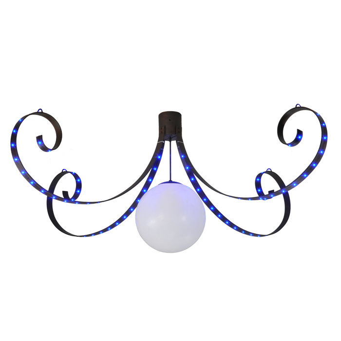 Carnevale 96" Brown and White LED Chandelier