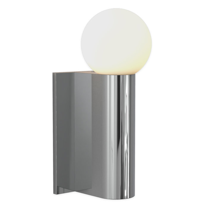 Astro Ortona Sleek Polished Chrome LED Wall Sconce with Crystal Embellishment