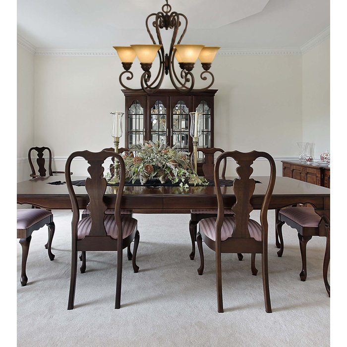 Bronze Mini 4-Light Traditional LED Chandelier with Crystal Embellishments
