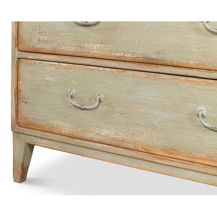 Sage Green Transitional 10-Drawer Dresser