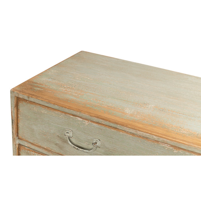 Sage Green Transitional 10-Drawer Dresser