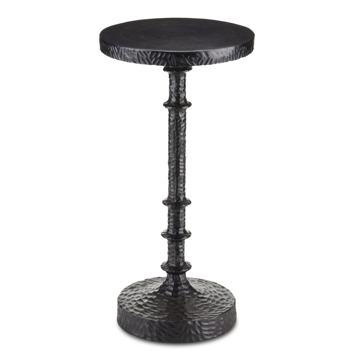 Gallo Round Black and Bronze Accent Table