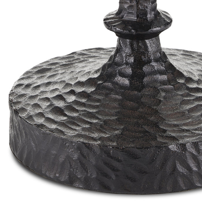 Gallo Round Black and Bronze Accent Table