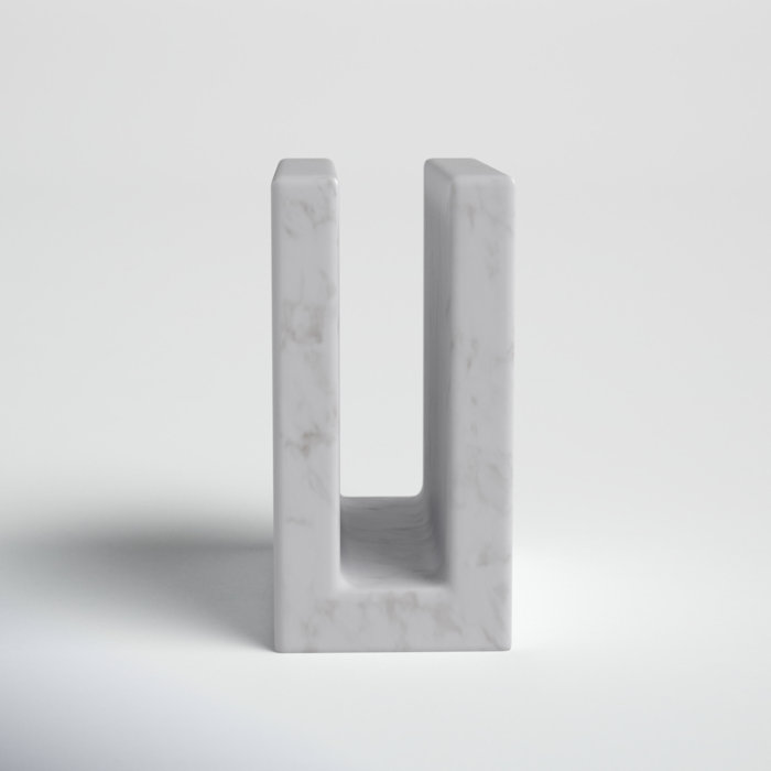 Elegant White Marble Tabletop Napkin Holder