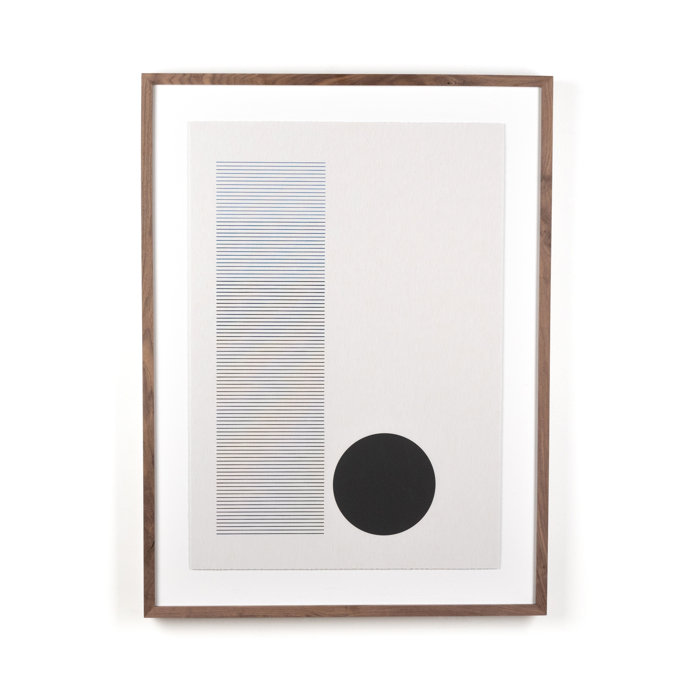 Roseanne Kenny Abstract Art in Walnut Frame, 40" x 30"