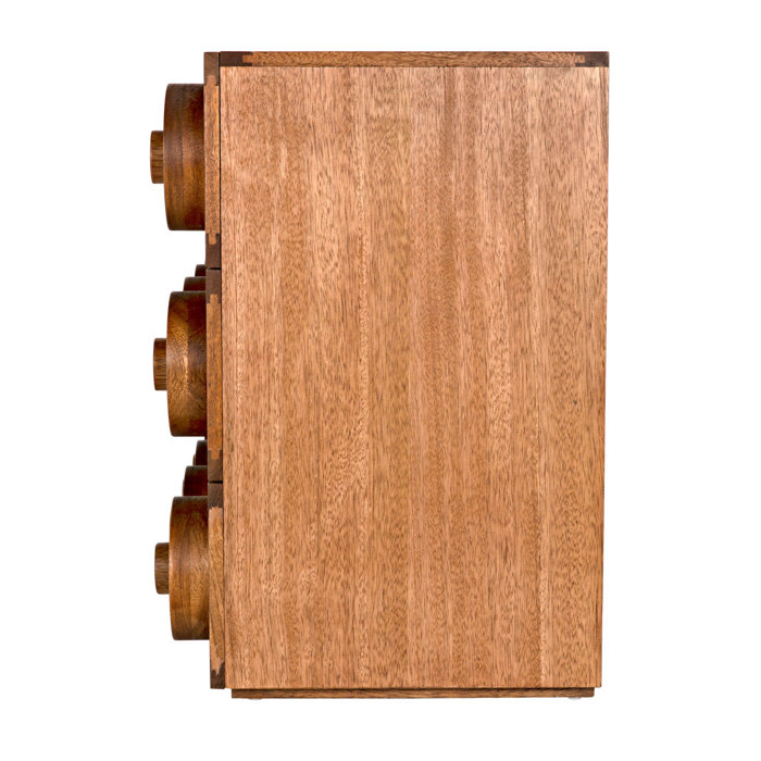 Scandinavian Noir 3-Drawer Sideboard in Dark Walnut