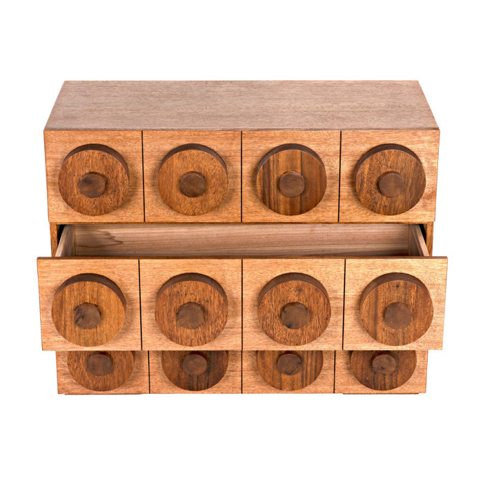 Scandinavian Noir 3-Drawer Sideboard in Dark Walnut