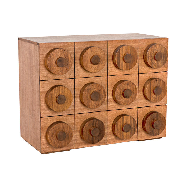 Scandinavian Noir 3-Drawer Sideboard in Dark Walnut