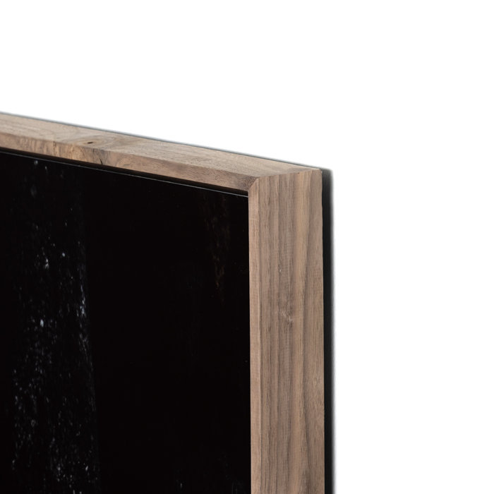 Char VIII Black and Walnut Metal Print on Canvas