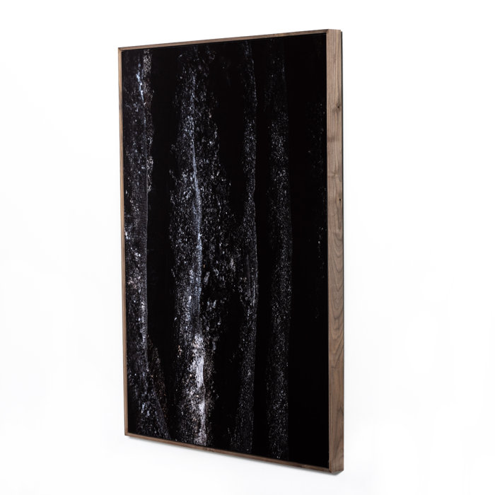 Char VIII Black and Walnut Metal Print on Canvas