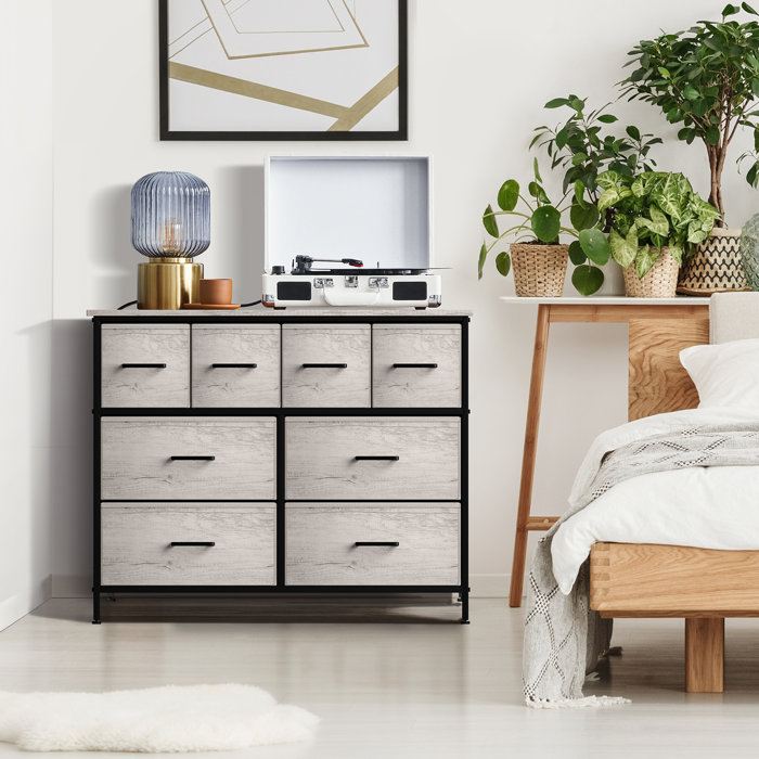 Greige Horizon 8-Drawer Lightweight Nursery Dresser