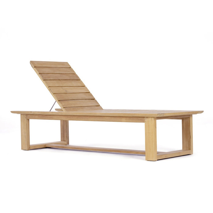 Westminster Teak Brown Solid Wood Outdoor Chaise Lounge Set