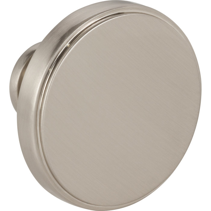Satin Nickel Brushed Square Cabinet Knob with Mounting Hardware