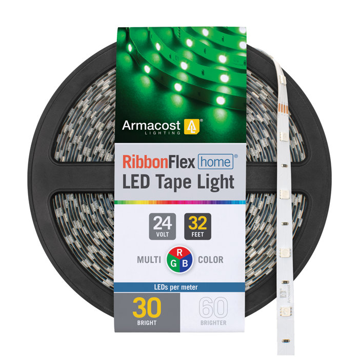 32.8-ft Multicolor RGB LED Tape Light with Remote