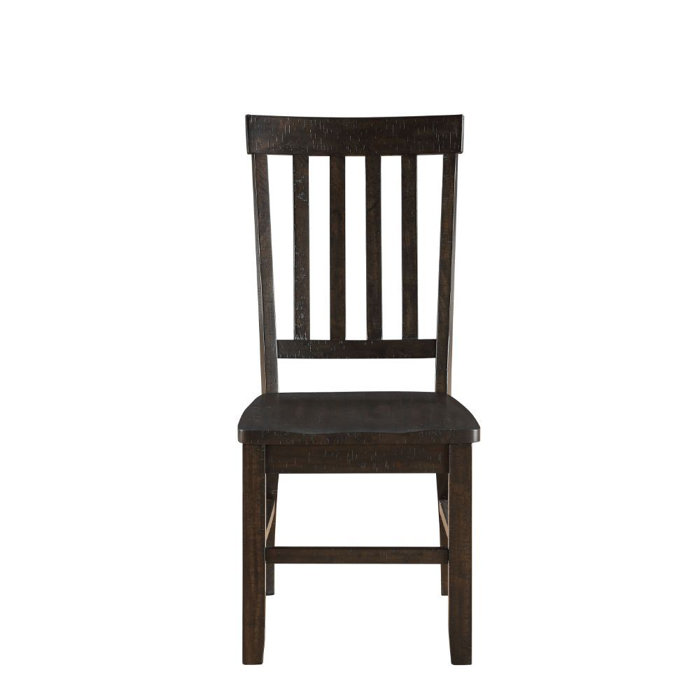 Amelia Medium Brown Wood Ladderback Side Chair
