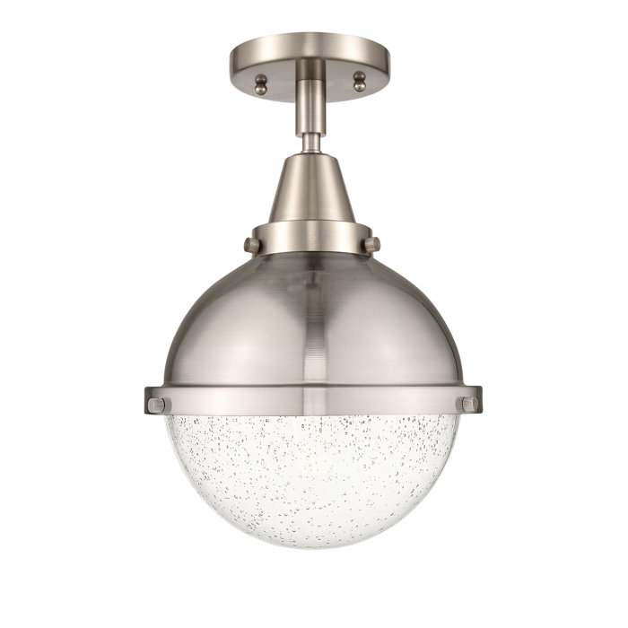 Brushed Nickel 9" Globe LED Indoor/Outdoor Flush Mount