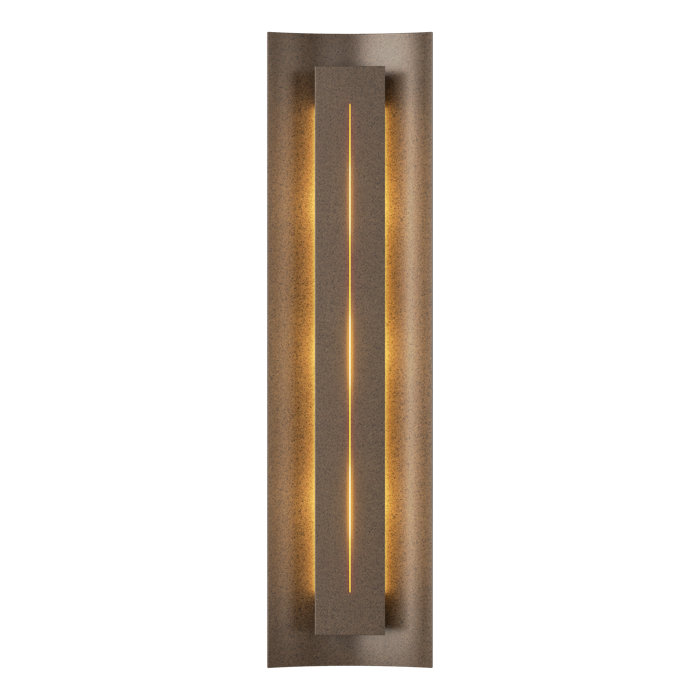 Elegant Bronze 3-Light Vanity Sconce with Amber Glass Finish