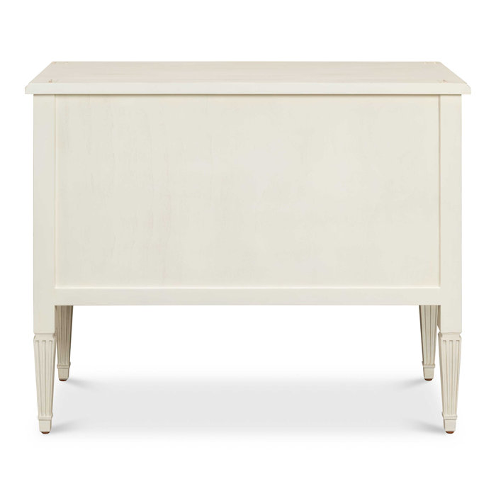 Antoinette Ivory 2-Drawer Traditional Walnut Dresser