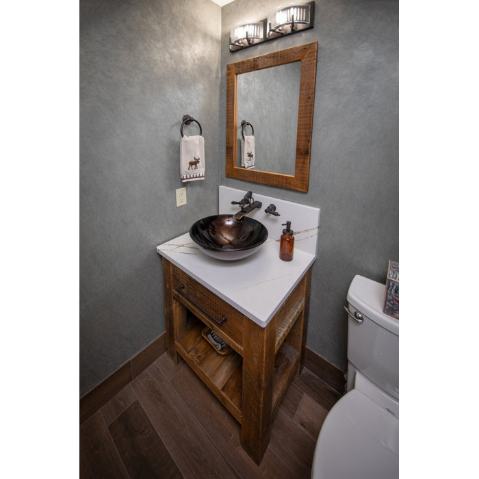 Eden Brown and Gold Tempered Glass Vessel Sink