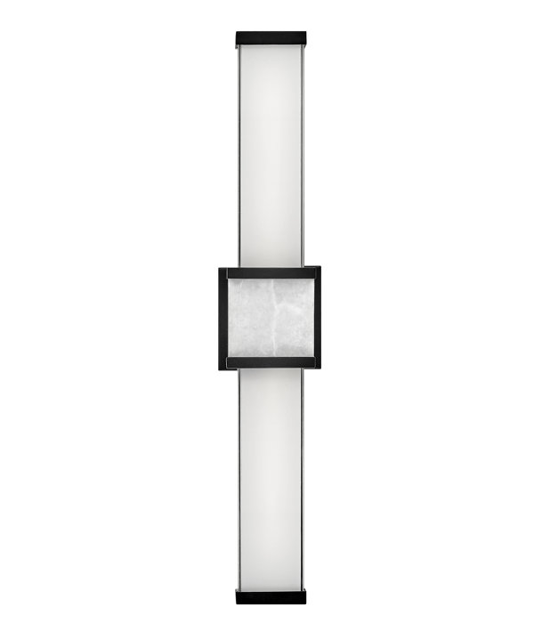 Pietra Luxe Black LED Bath Vanity Light, 24" Integrated