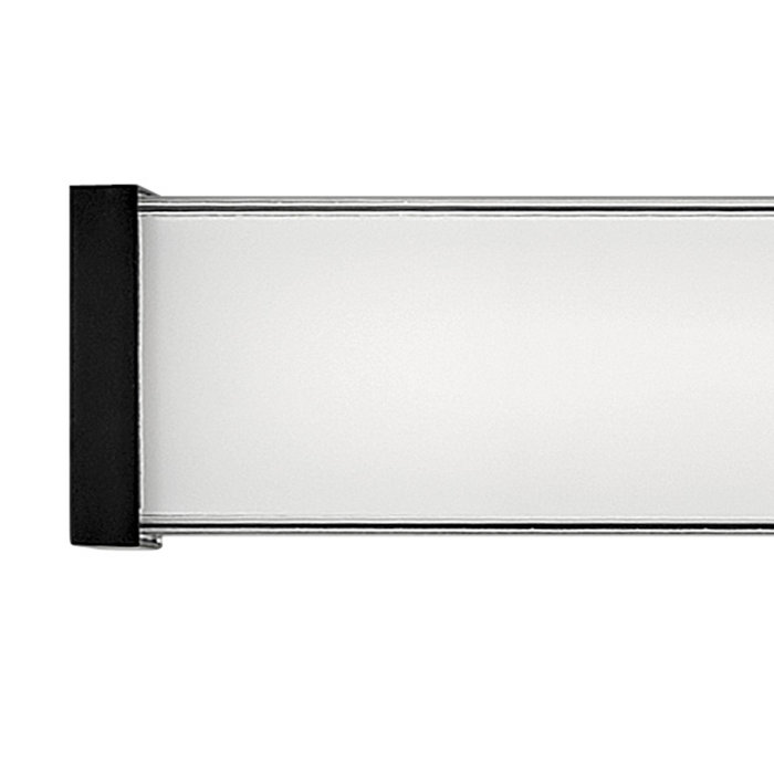 Pietra Luxe Black LED Bath Vanity Light, 24" Integrated