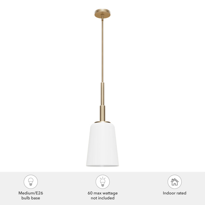 Alturas Gold Mini LED Pendant with Sophisticated Glass Shade