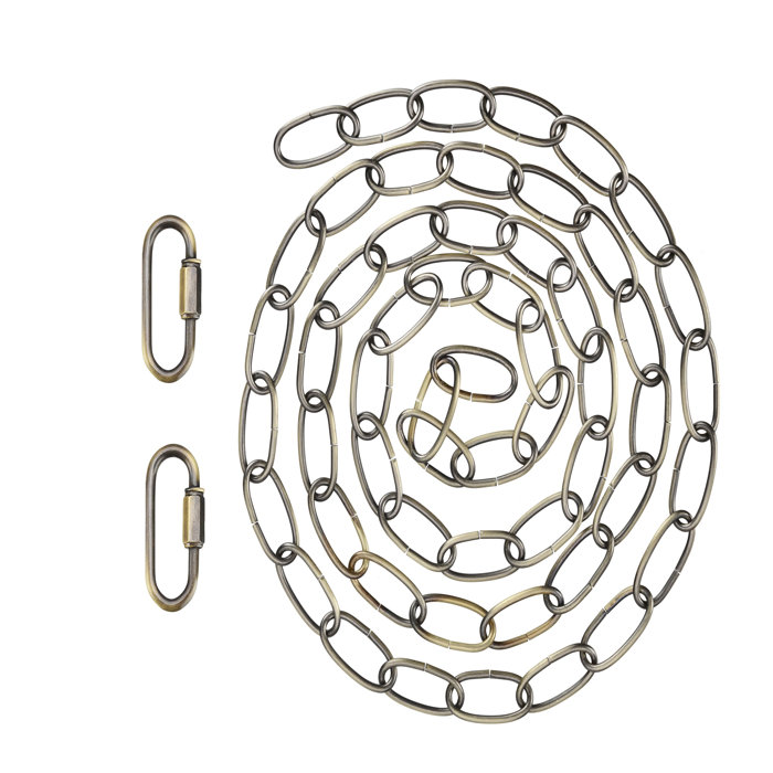 Antique Brass 72" Heavy Duty Chain with Quick Link Connector