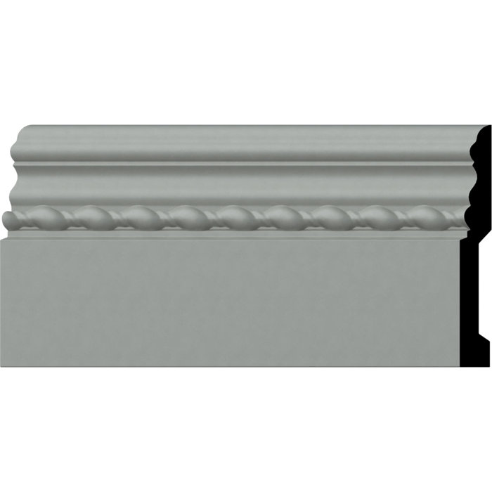 Architectural Primed Polyurethane 4.5"H Baseboard Moulding