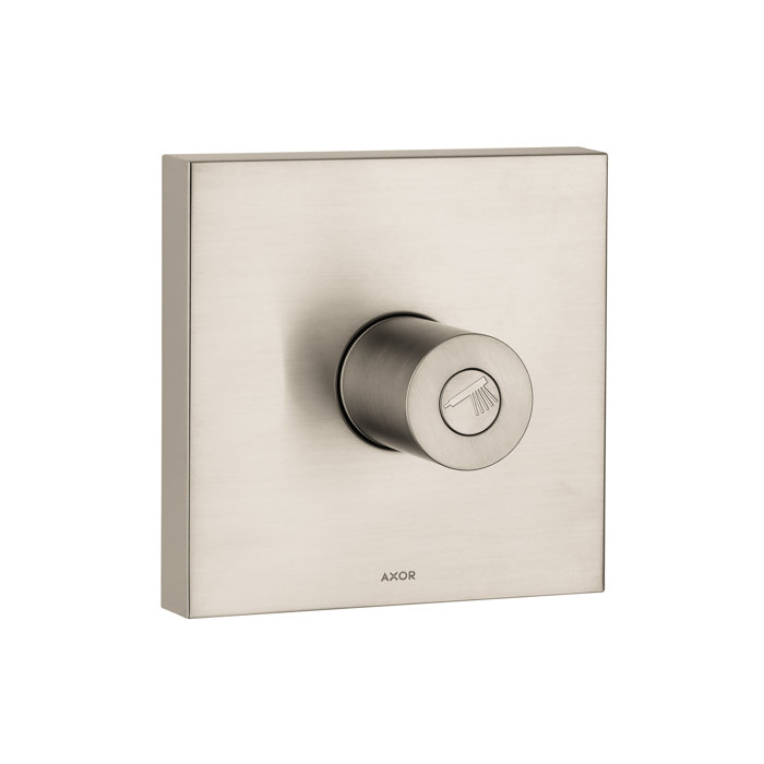 Brushed Nickel Modern Wall-Mounted Shower Trim